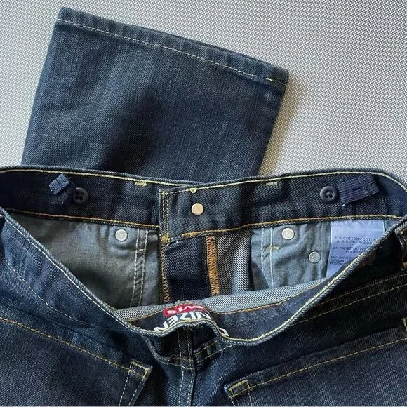 Denizen Levi’s 218 Slim Straight Fit NWOT Dark Denim Youth Size 16 Reg - Picture 4 of 10
